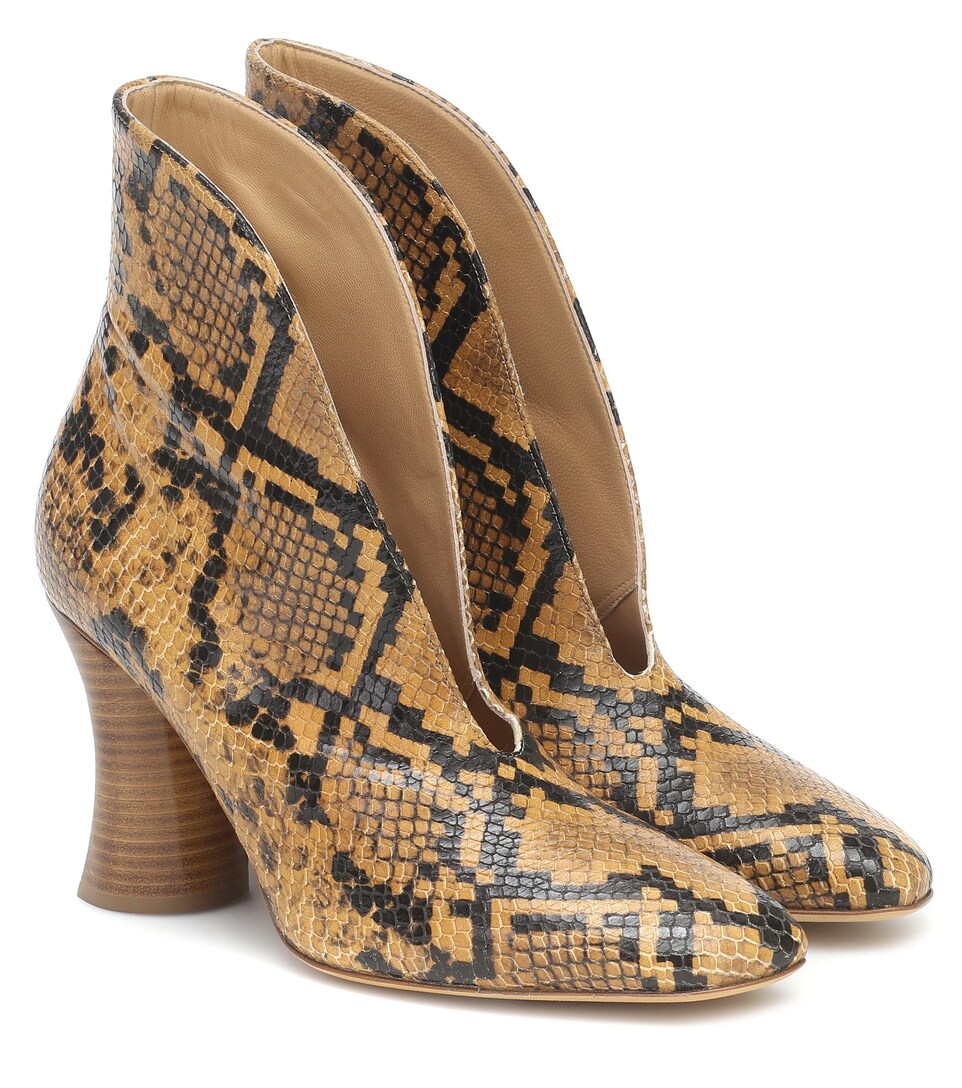 Petar Petrov - Botines Sato de piel efecto serpiente | Mytheresa