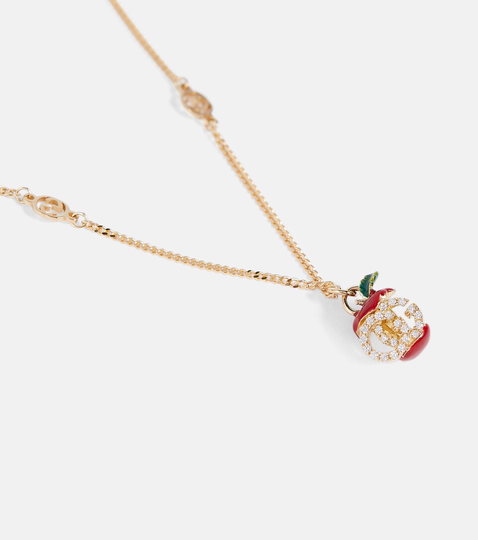 Gucci - Apple GG 18kt gold necklace 