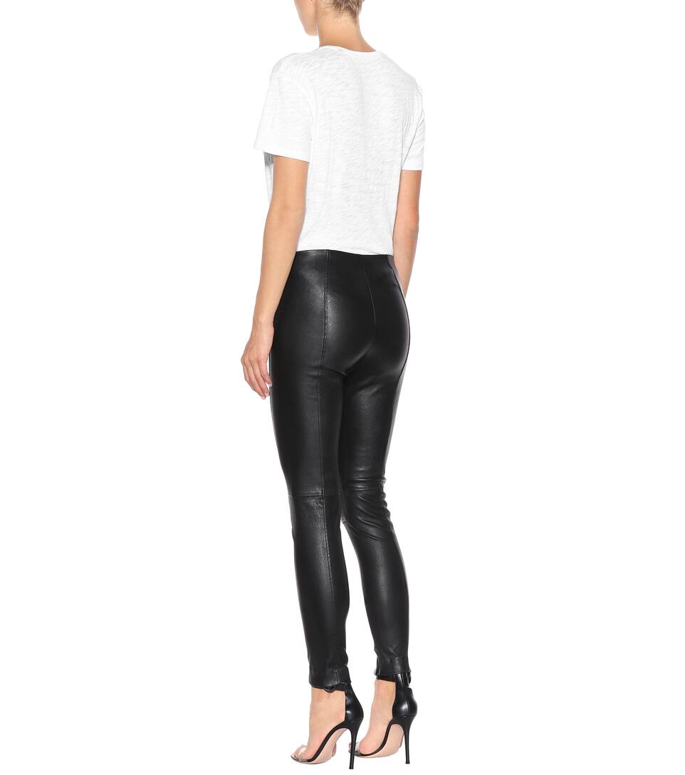 ralph lauren leather leggings