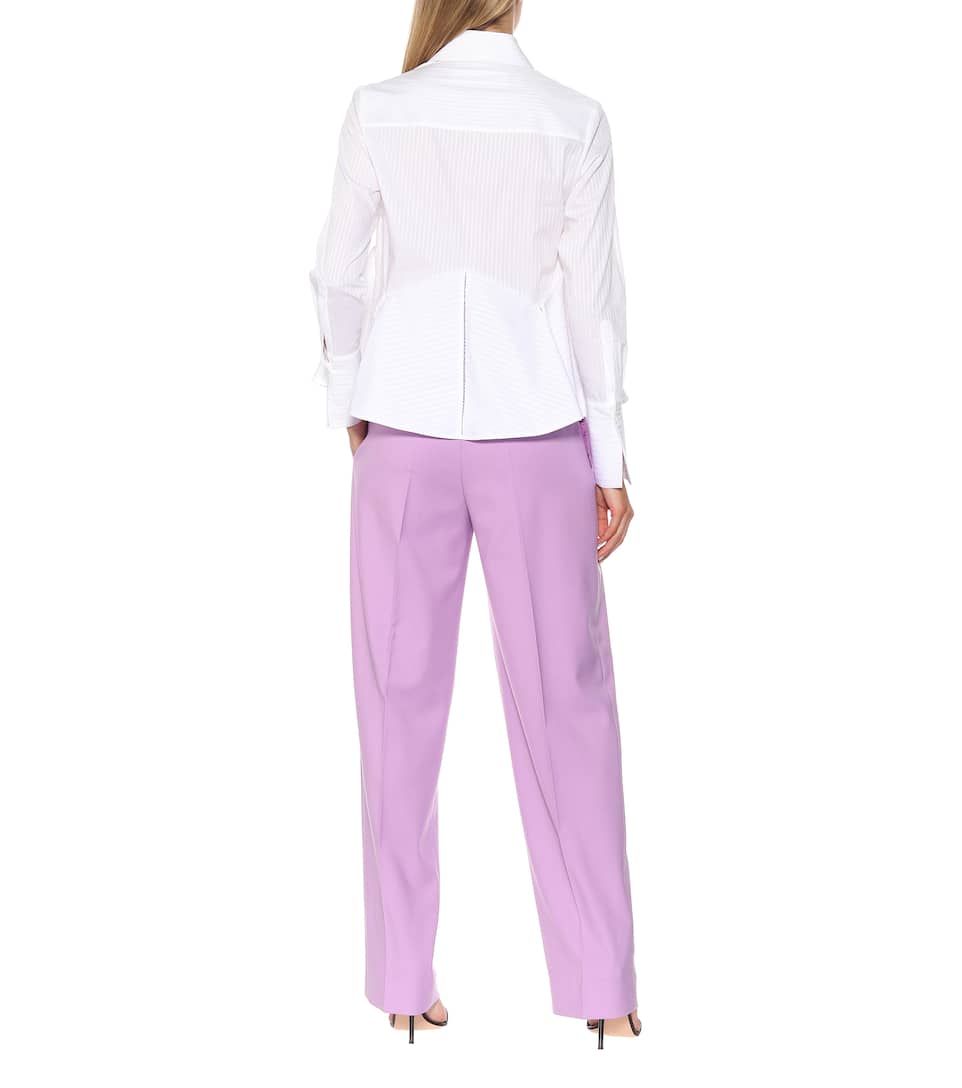 Beckham En Victoria Beckham En Chemise Victoria Chemise Coton byY76fg