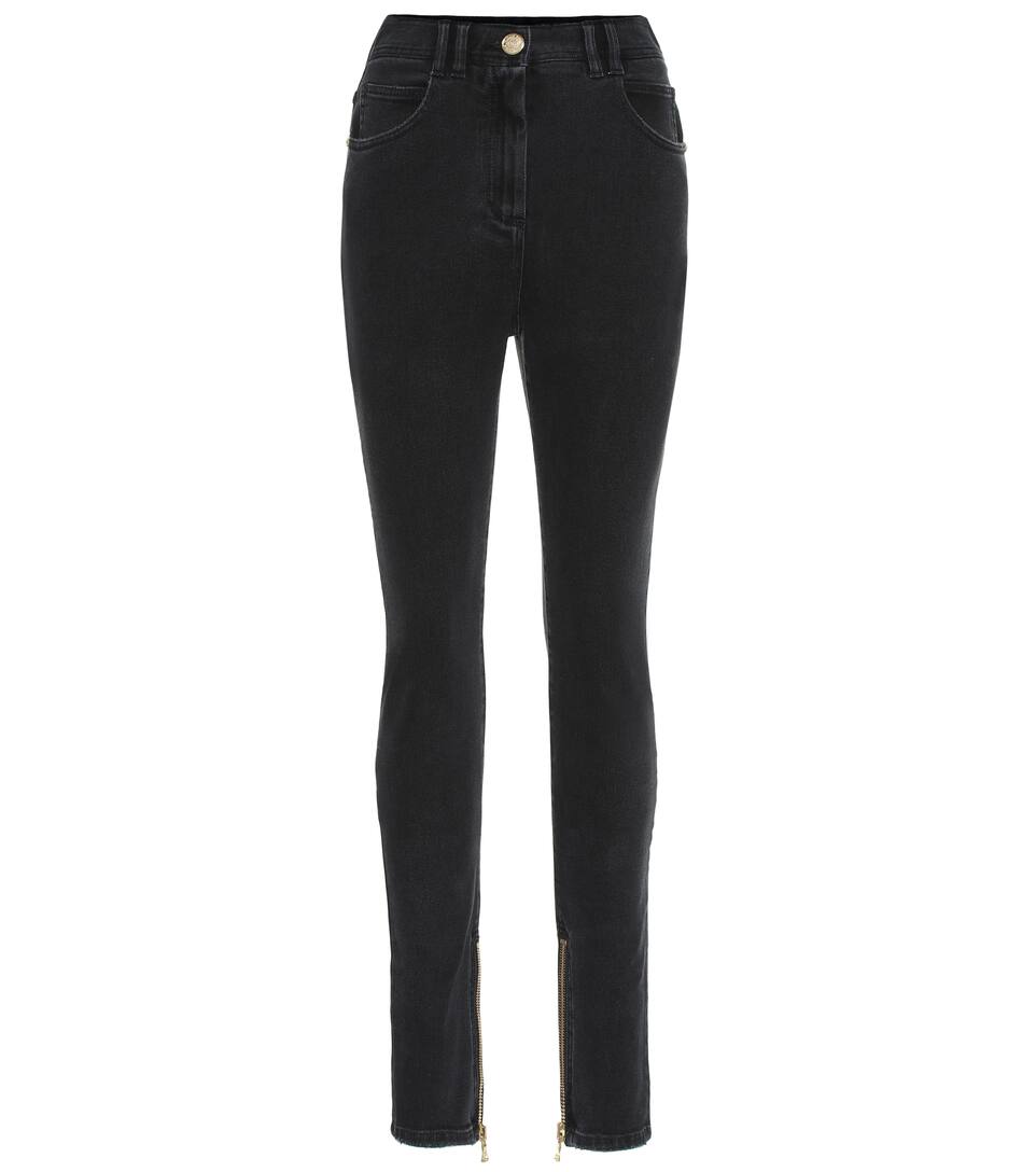 NEW Look Curve Da Donna Vita Alta Jeans Skinny in Nero Taglia Più 18 a 32