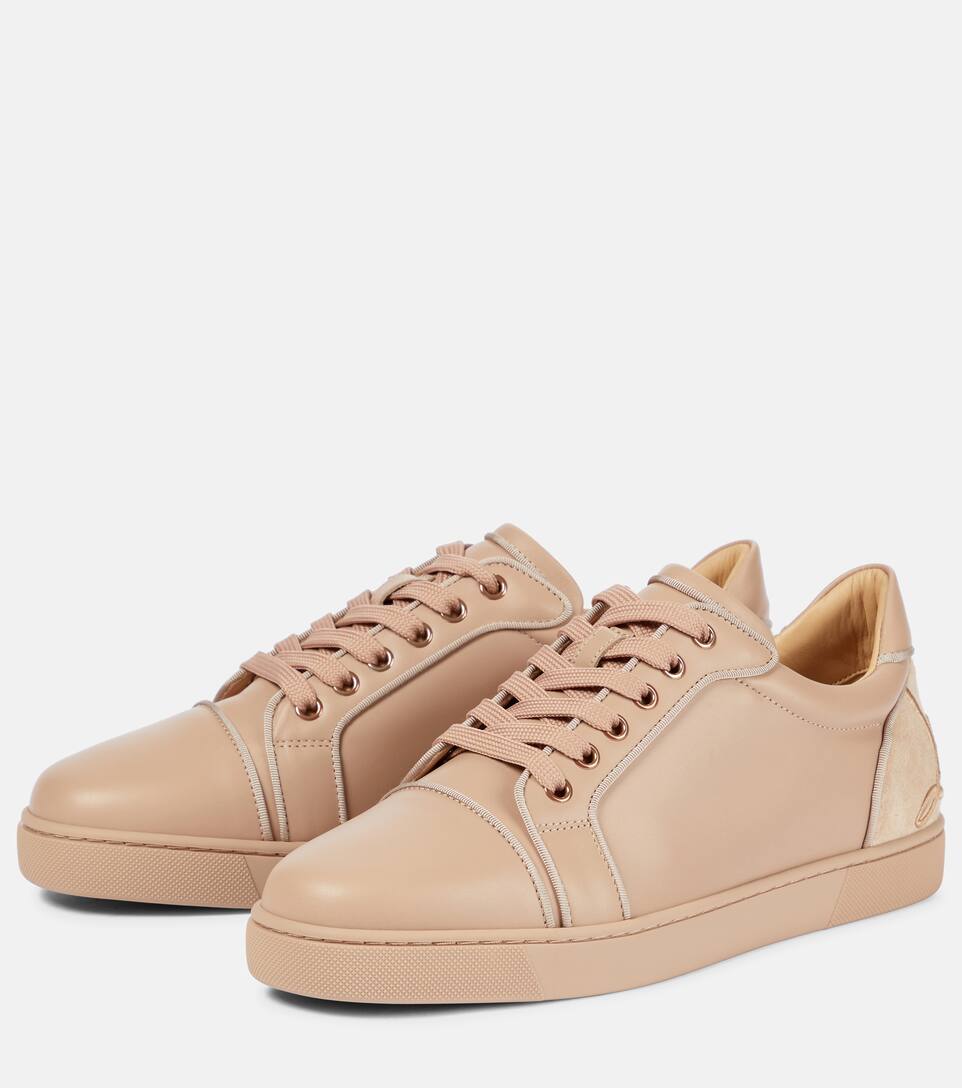 tan louboutin sneakers