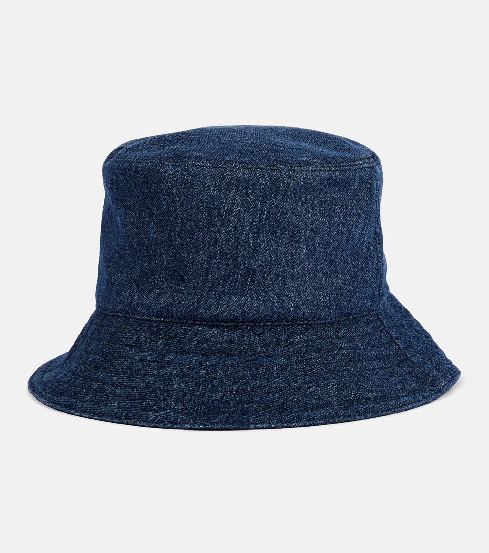 Miu Miu - Denim logo bucket hat | Mytheresa