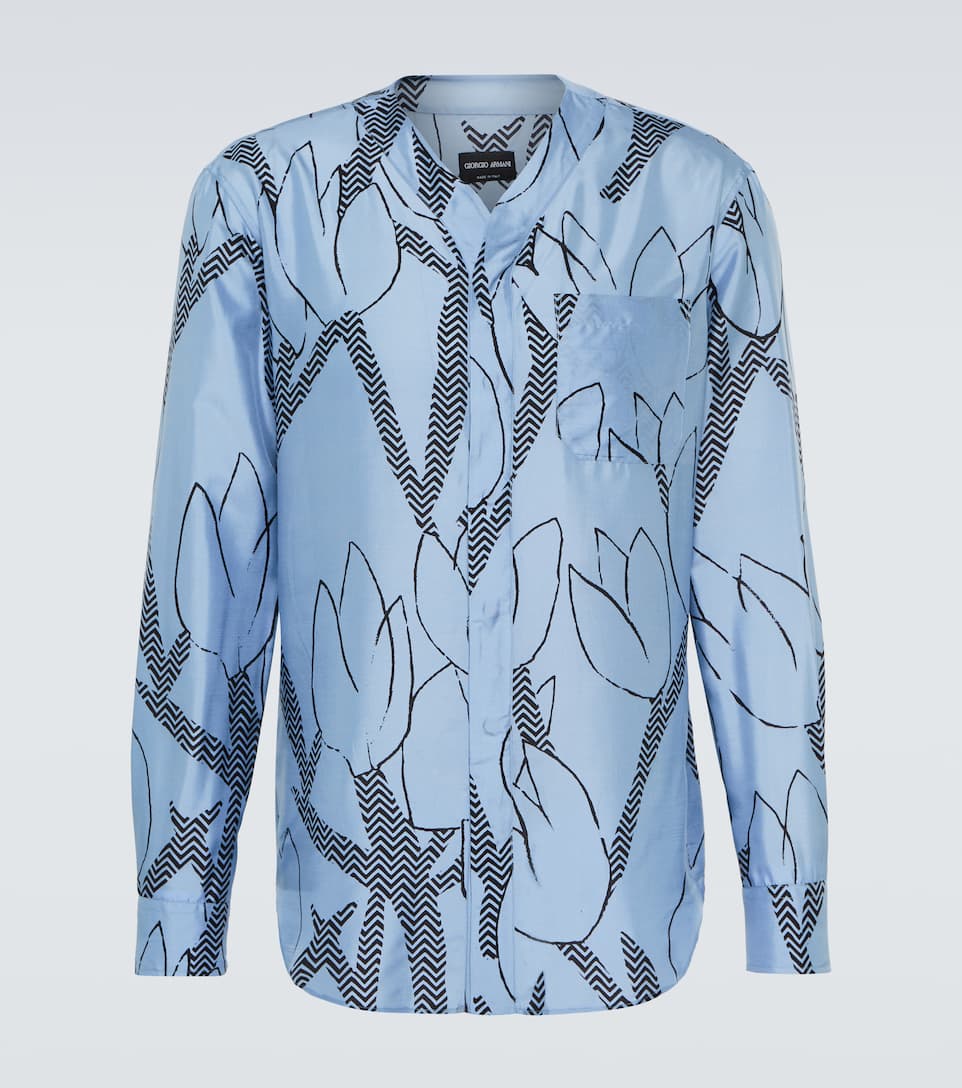 giorgio armani printed shirts