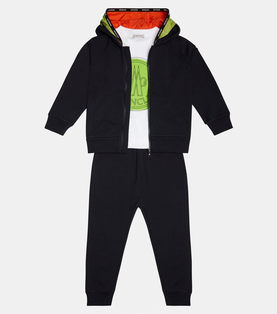Moncler Enfant - Ensemble de survêtement en coton | Mytheresa
