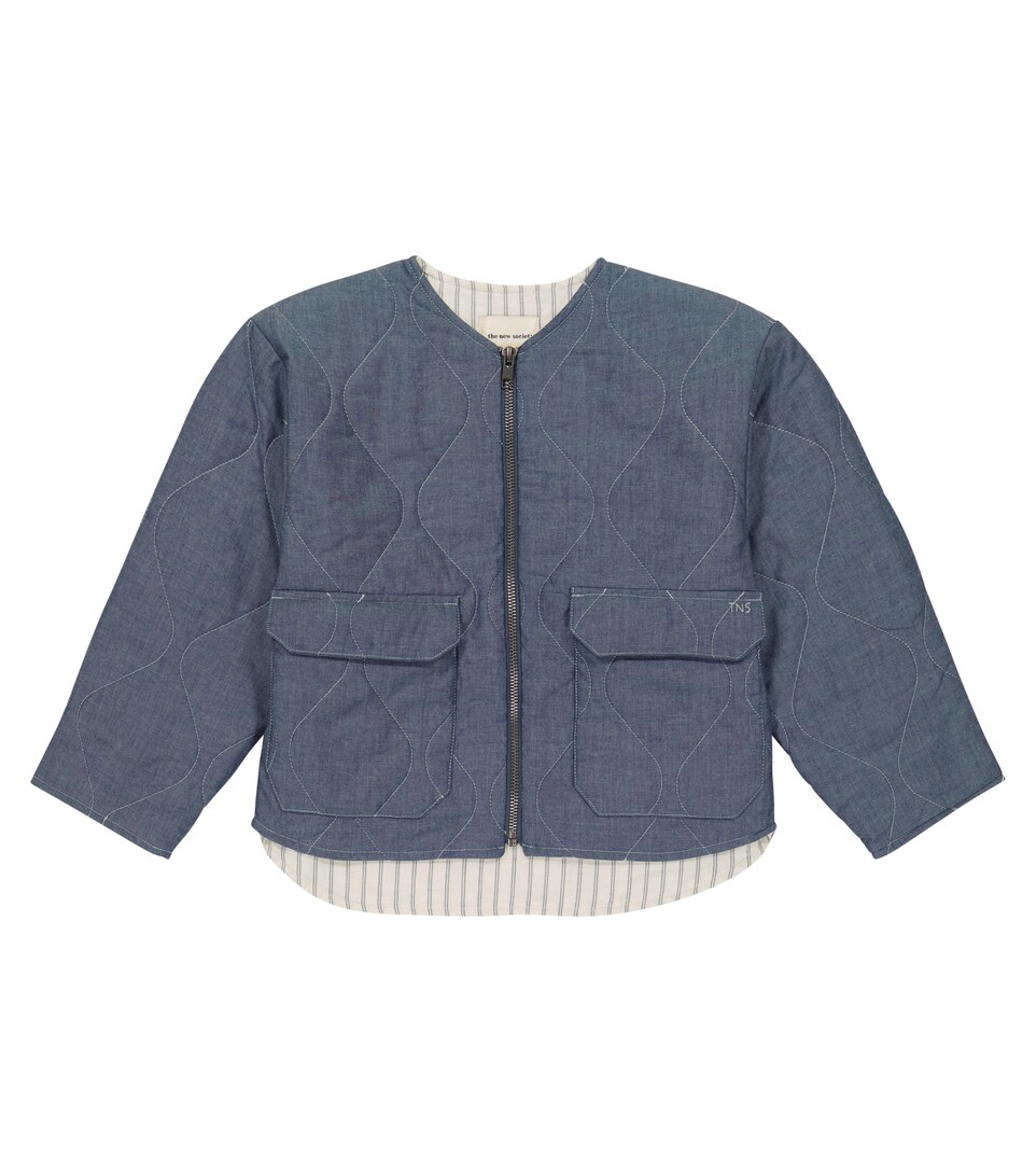 Quilted chambray jacket 