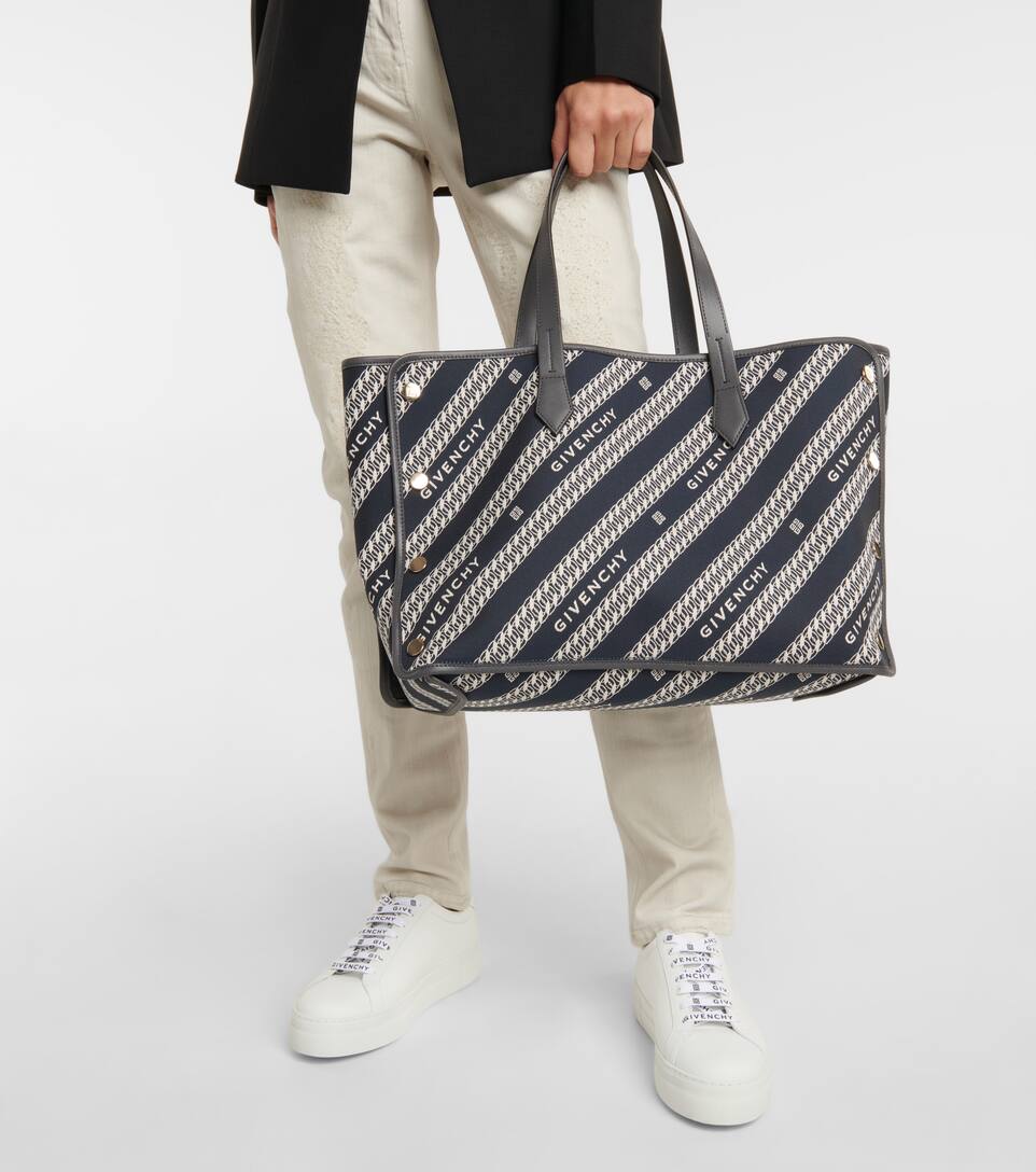 Logo Medium Leather Trimmed Tote Givenchy Mytheresa