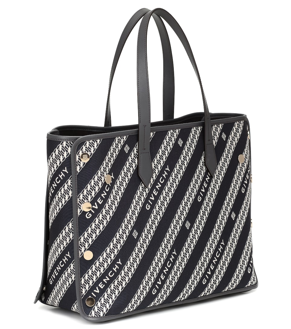 Logo Medium Leather Trimmed Tote Givenchy Mytheresa