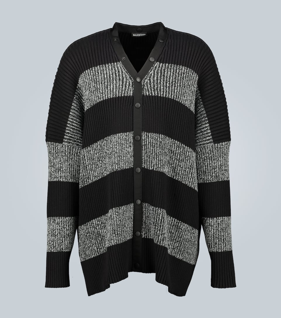 BALENCIAGA KNITTED BUTTON-DOWN CARDIGAN,P00444271