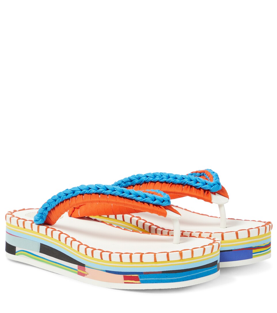 Chloé - Lou crochet thong sandals | Mytheresa