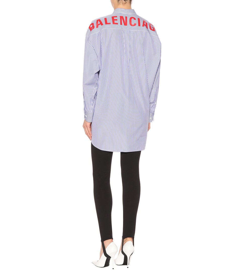 balenciaga oversized striped shirt
