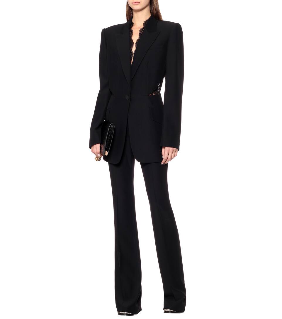 ALEXANDER MCQUEEN EMBELLISHED SINGLE-BREASTED BLAZER,P00436689