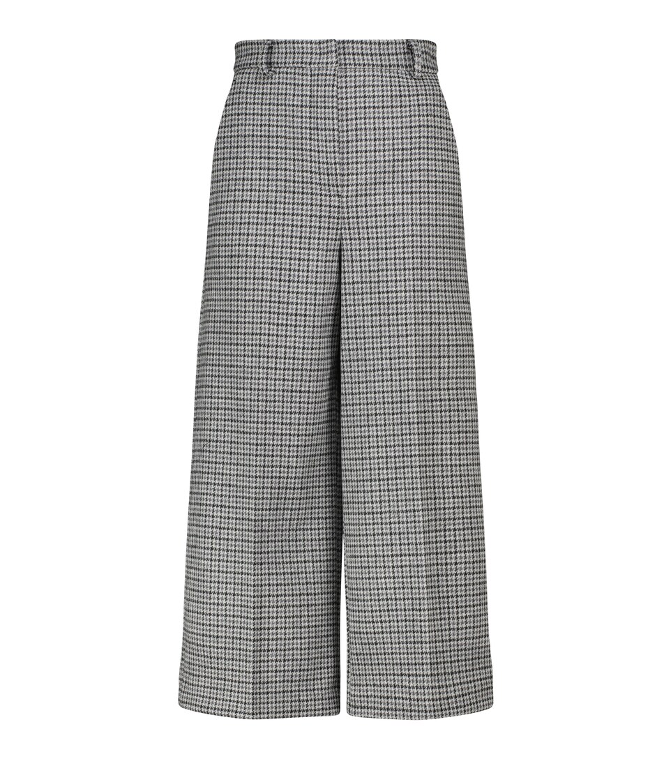Balocco checked high-rise wool pants 