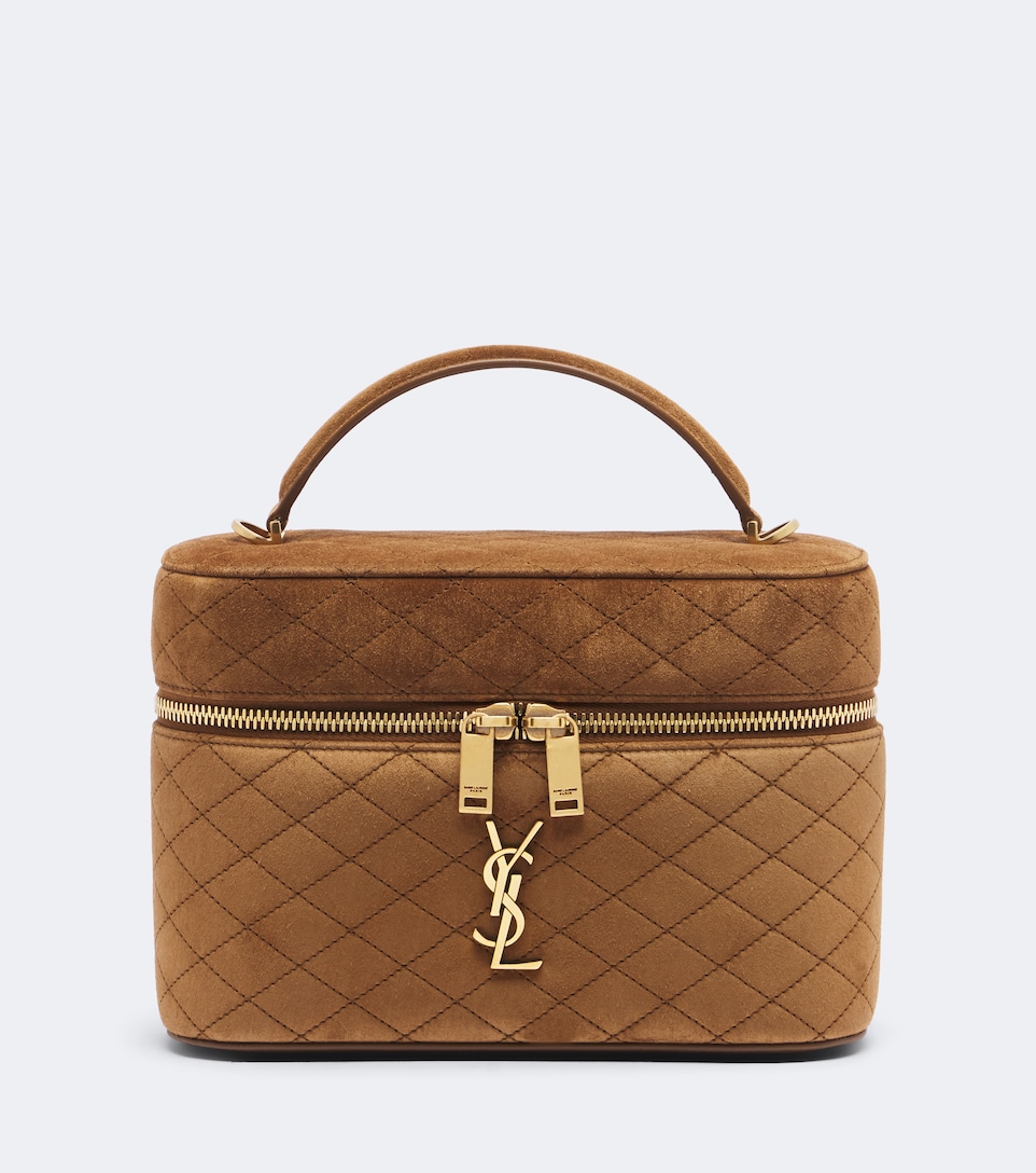 Gaby Large suede vanity bag