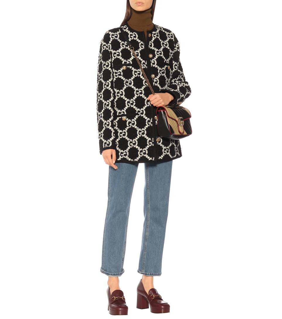 gucci leather loafer pumps