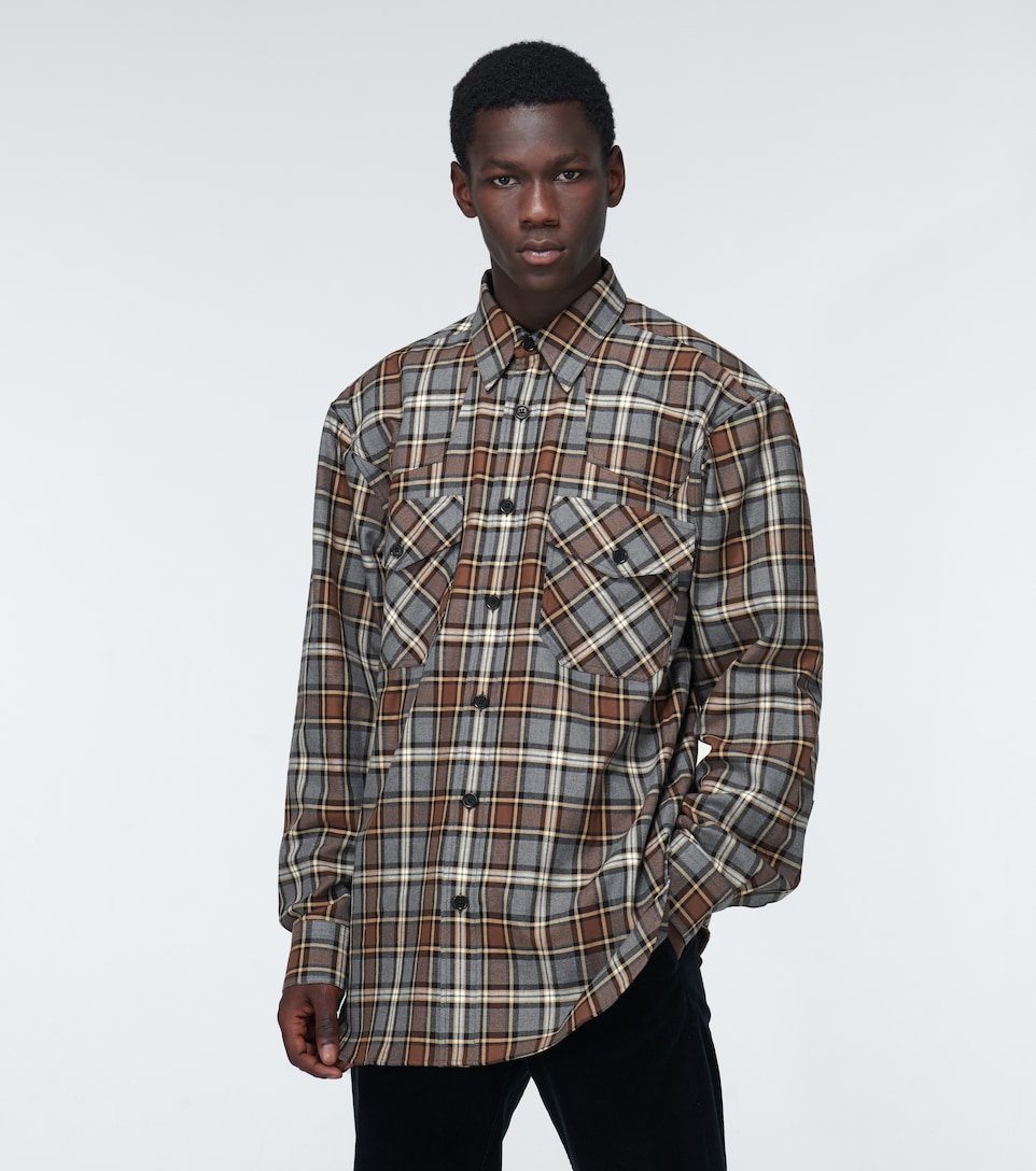Dries Van Noten - Checked flannel shirt 