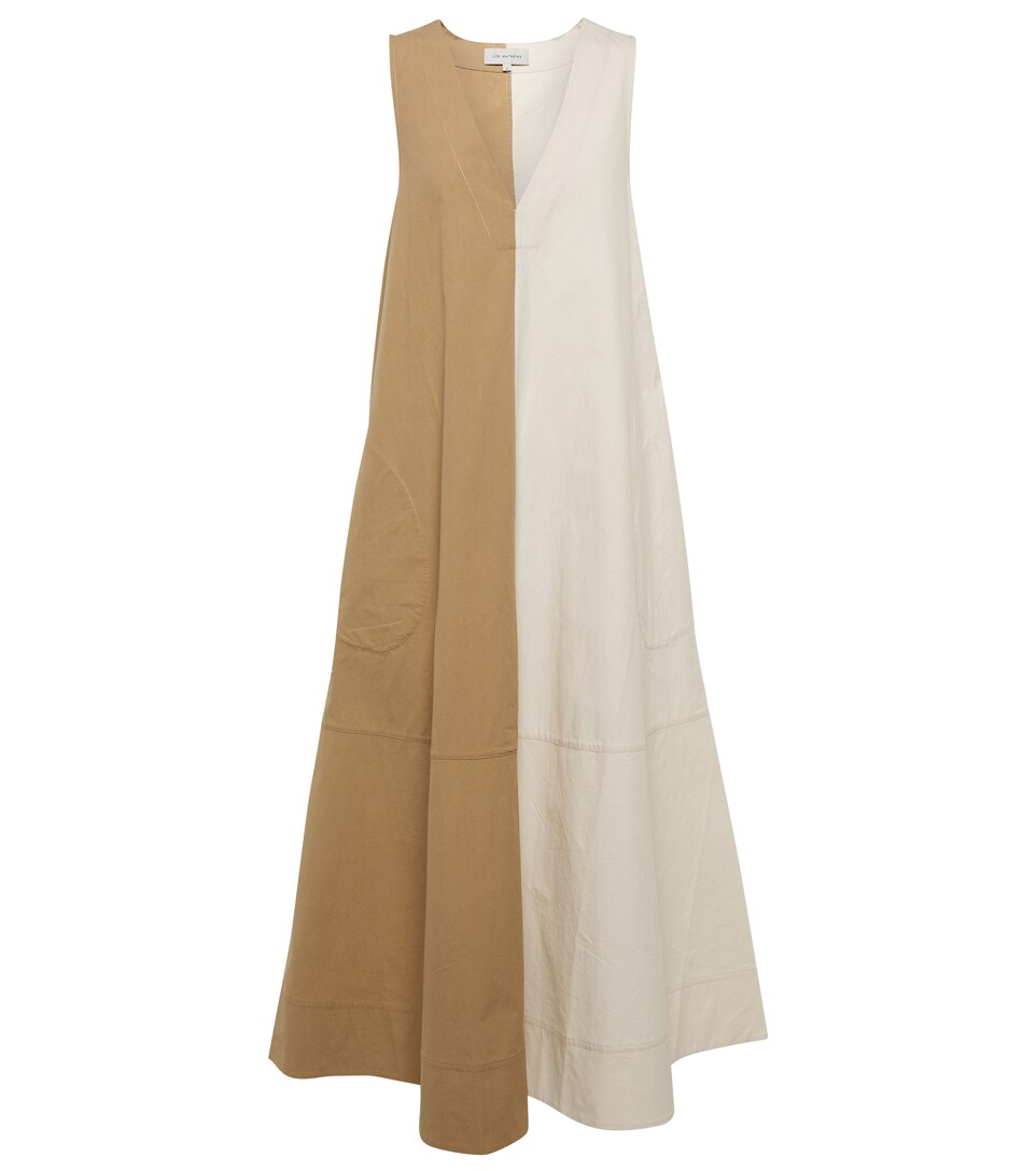 Preston Apron colorblocked cotton dress 