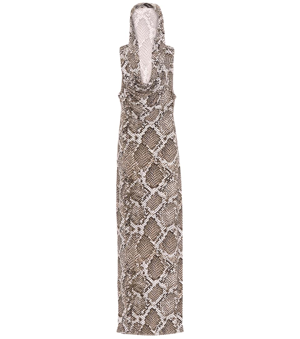 Norma kamali snake print dress clearance