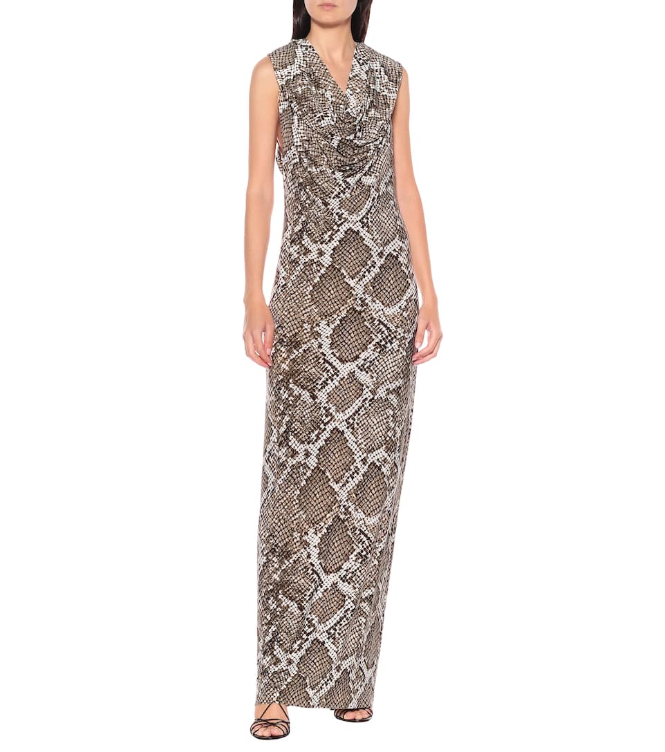 Norma kamali snake print dress clearance