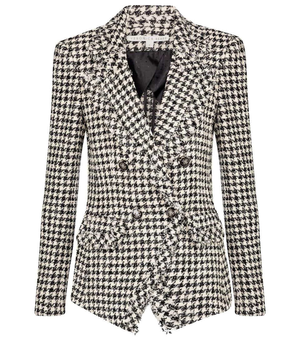 Dogtooth tweed blazer clearance