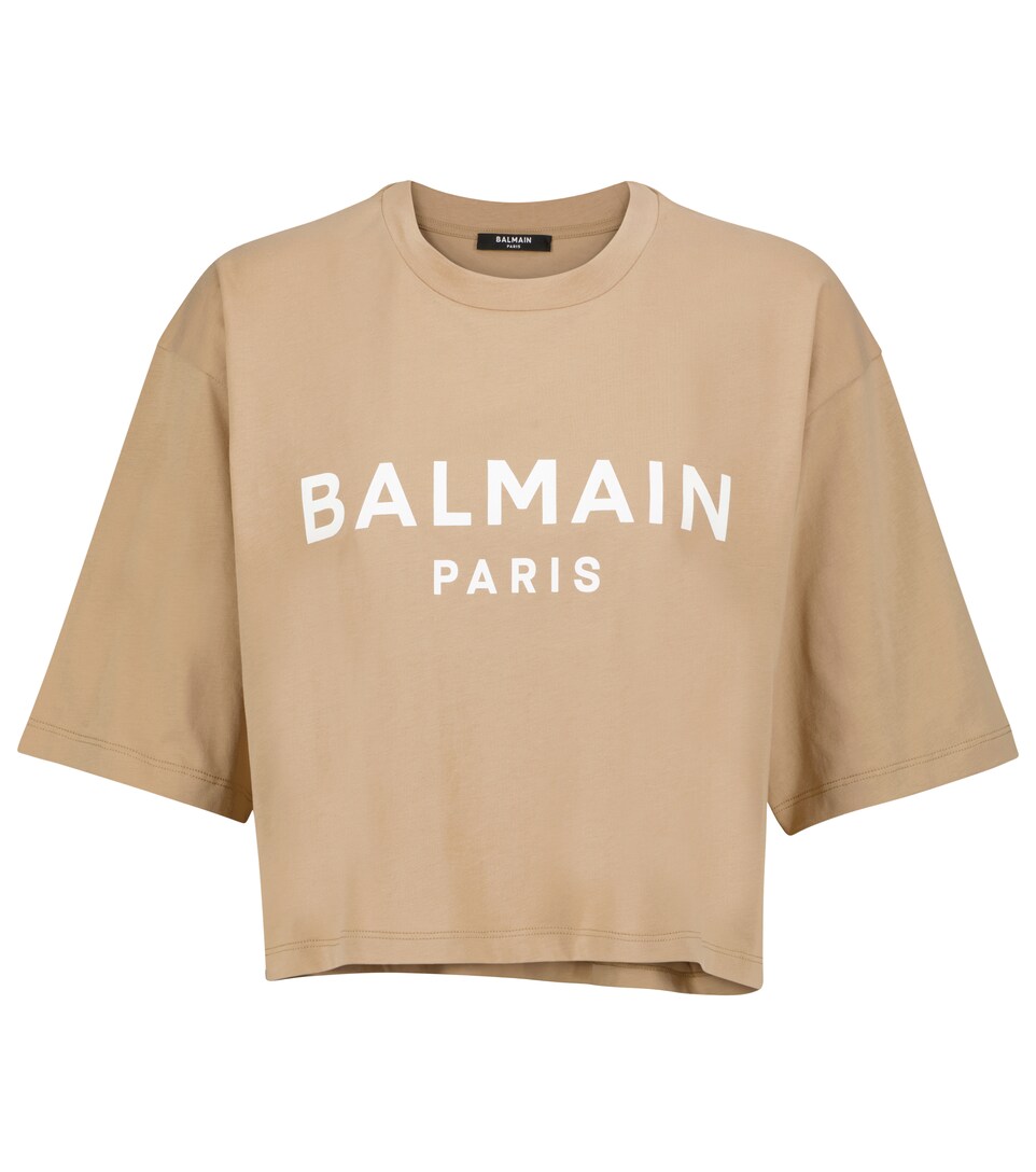 Logo cropped cotton T-shirt | Mytheresa