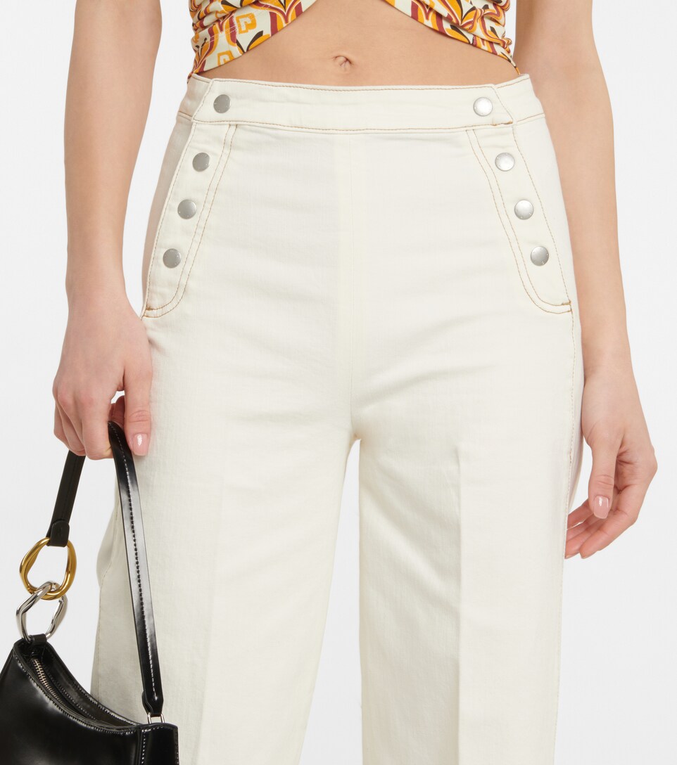 Sailor Snap high-rise wide-leg jeans 