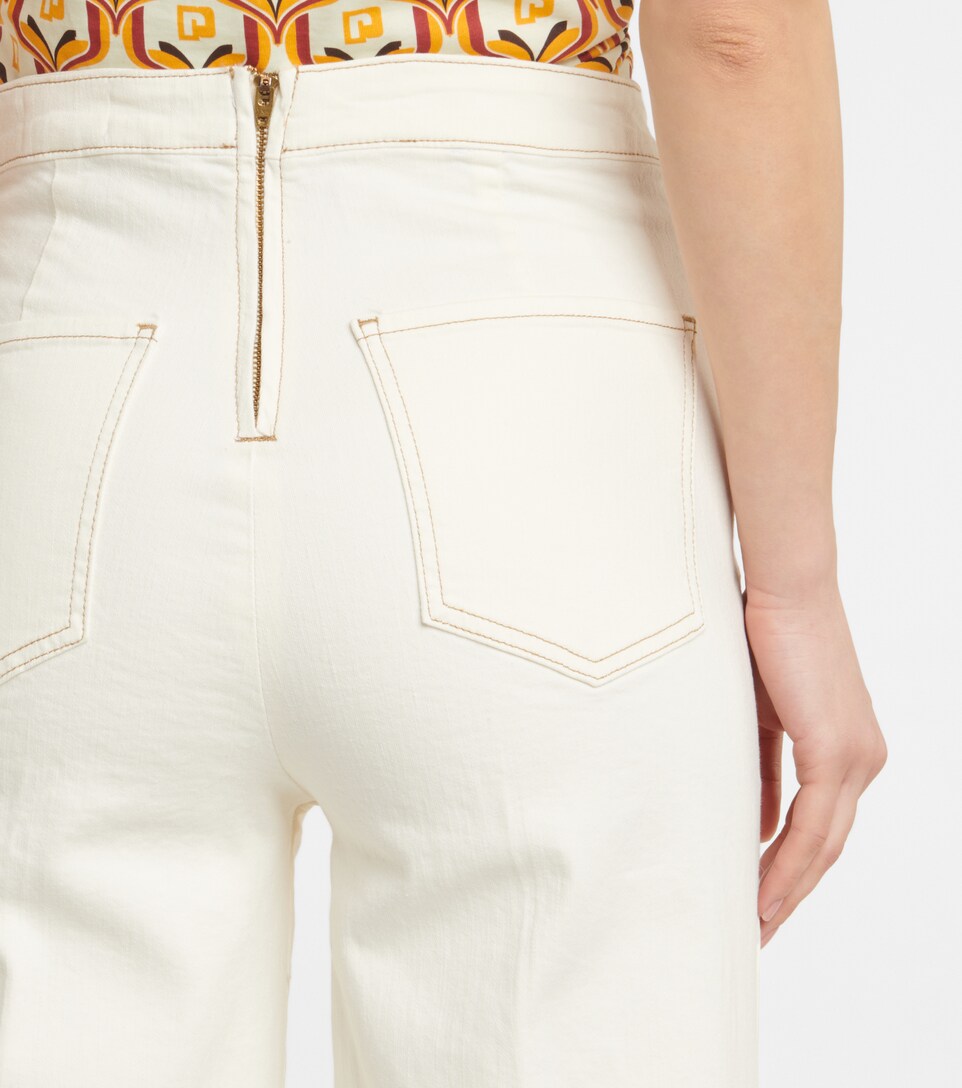 Sailor Snap high-rise wide-leg jeans 