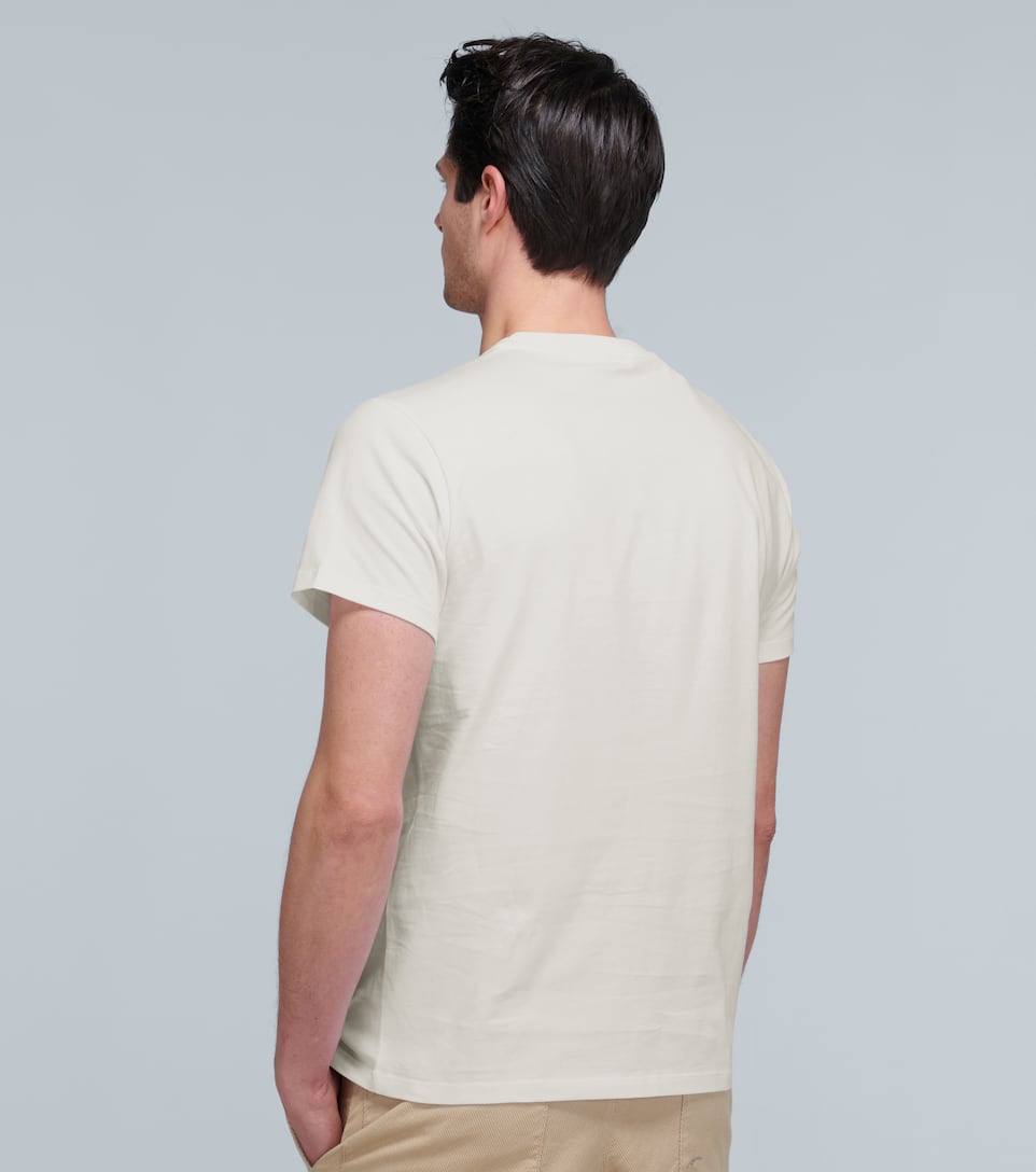 LOEWE ANAGRAM EMBROIDERED COTTON T-SHIRT,P00446069
