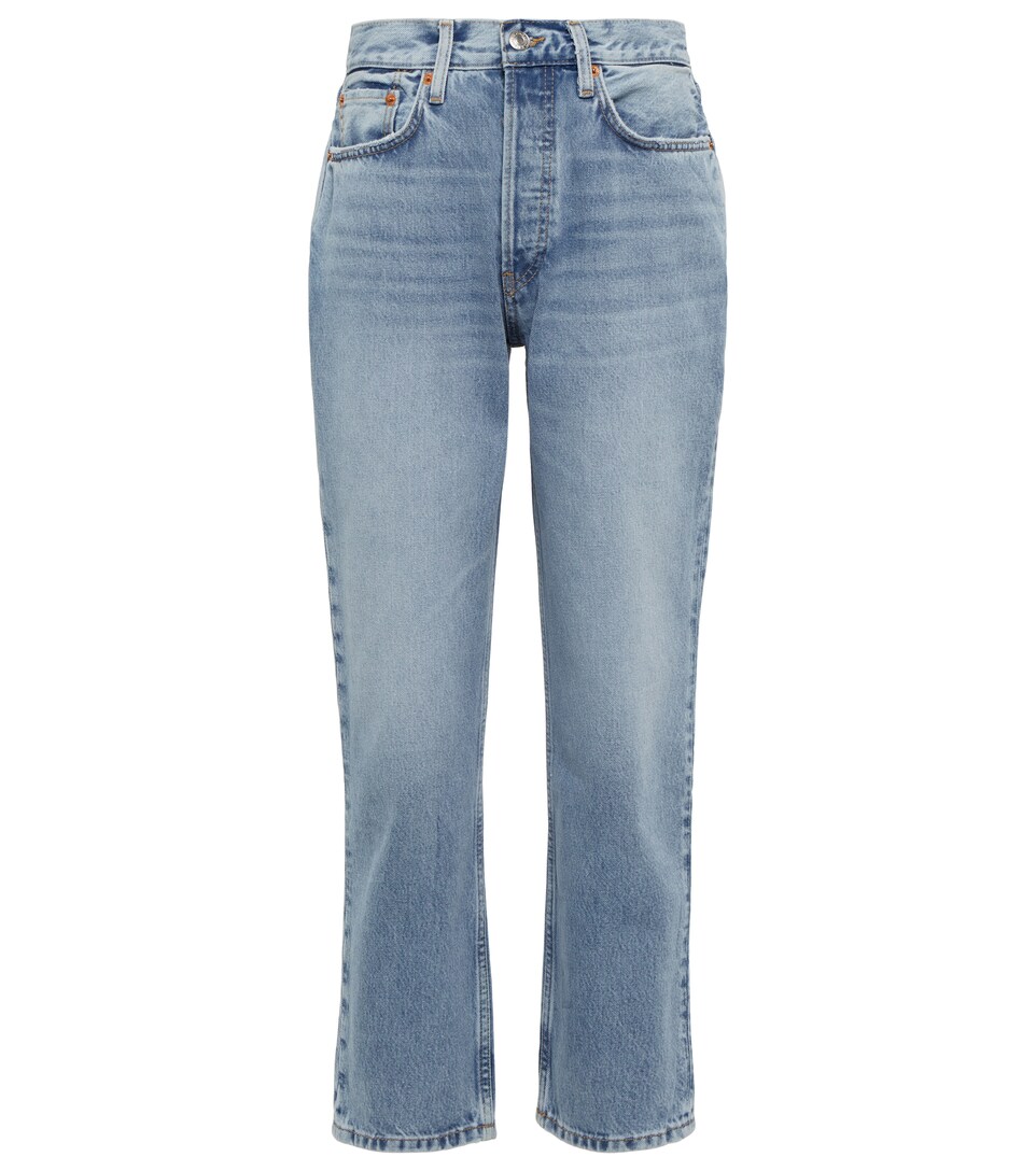 70s Stove Pipe high-rise straight jeans 