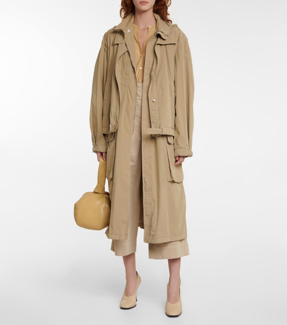 Ganni Phillips Cotton Coat Discounted 