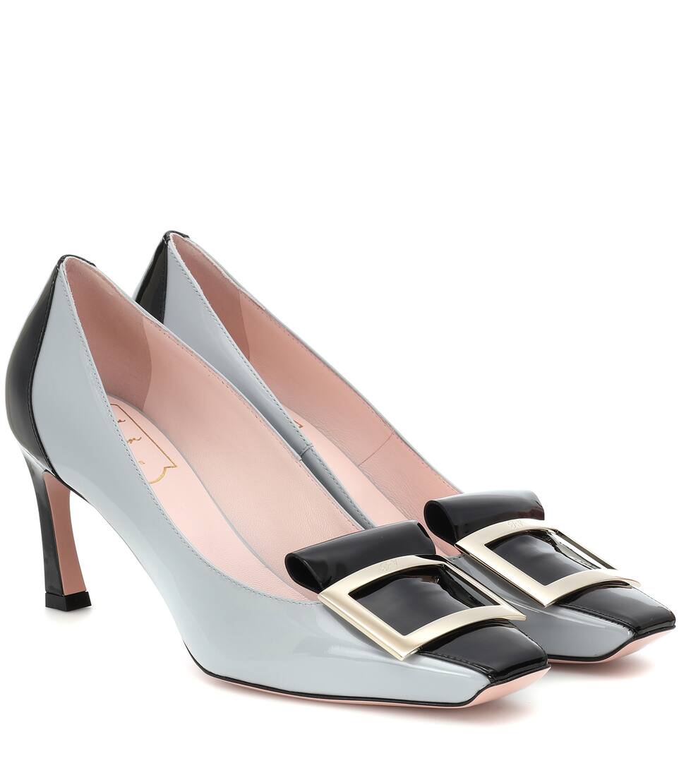 shoes with pump on tongue