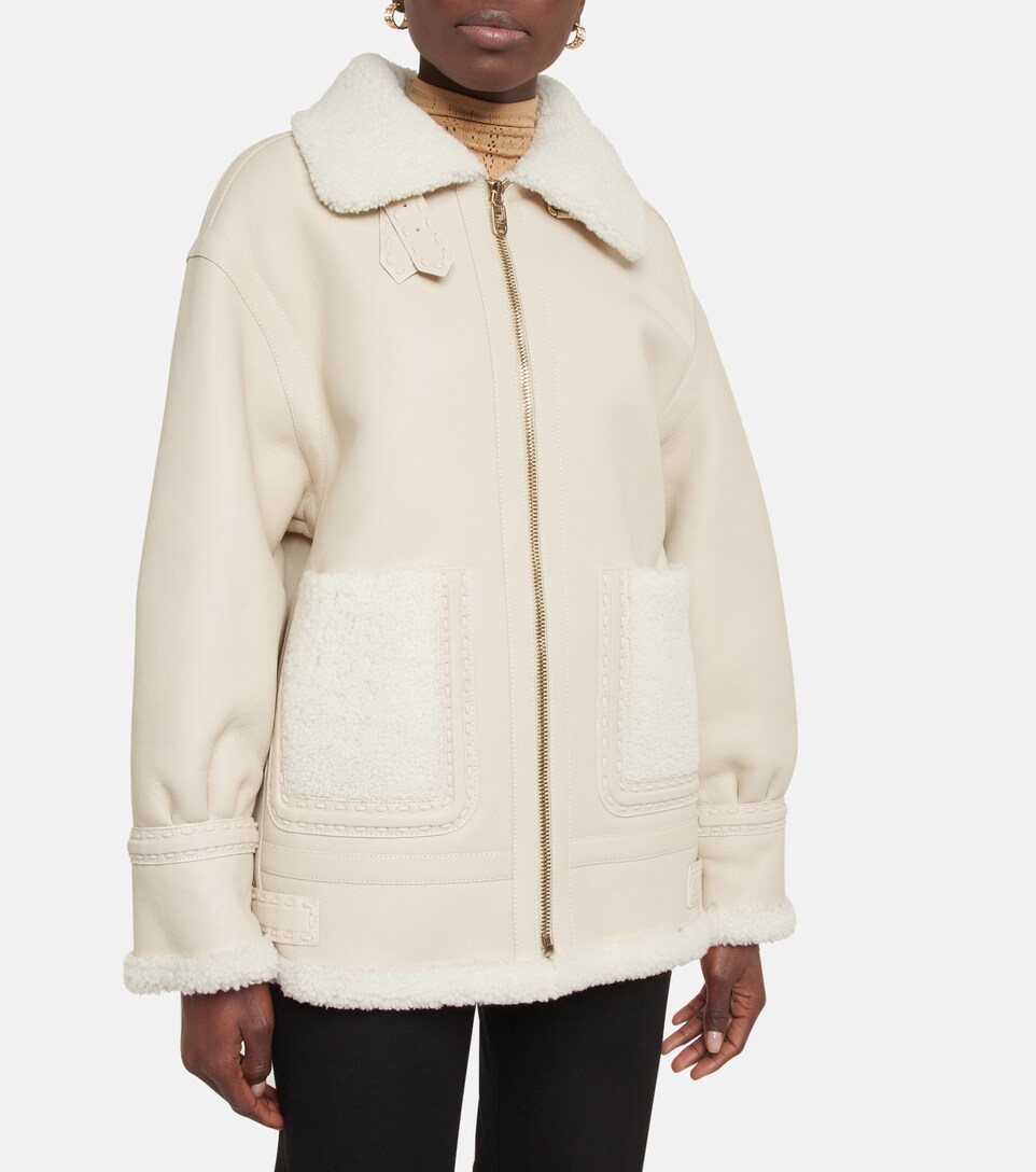 cream shearling jacket