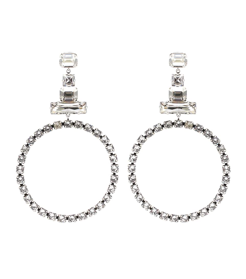 Crystal Embellished Hoop Earrings Isabel Marant Mytheresa