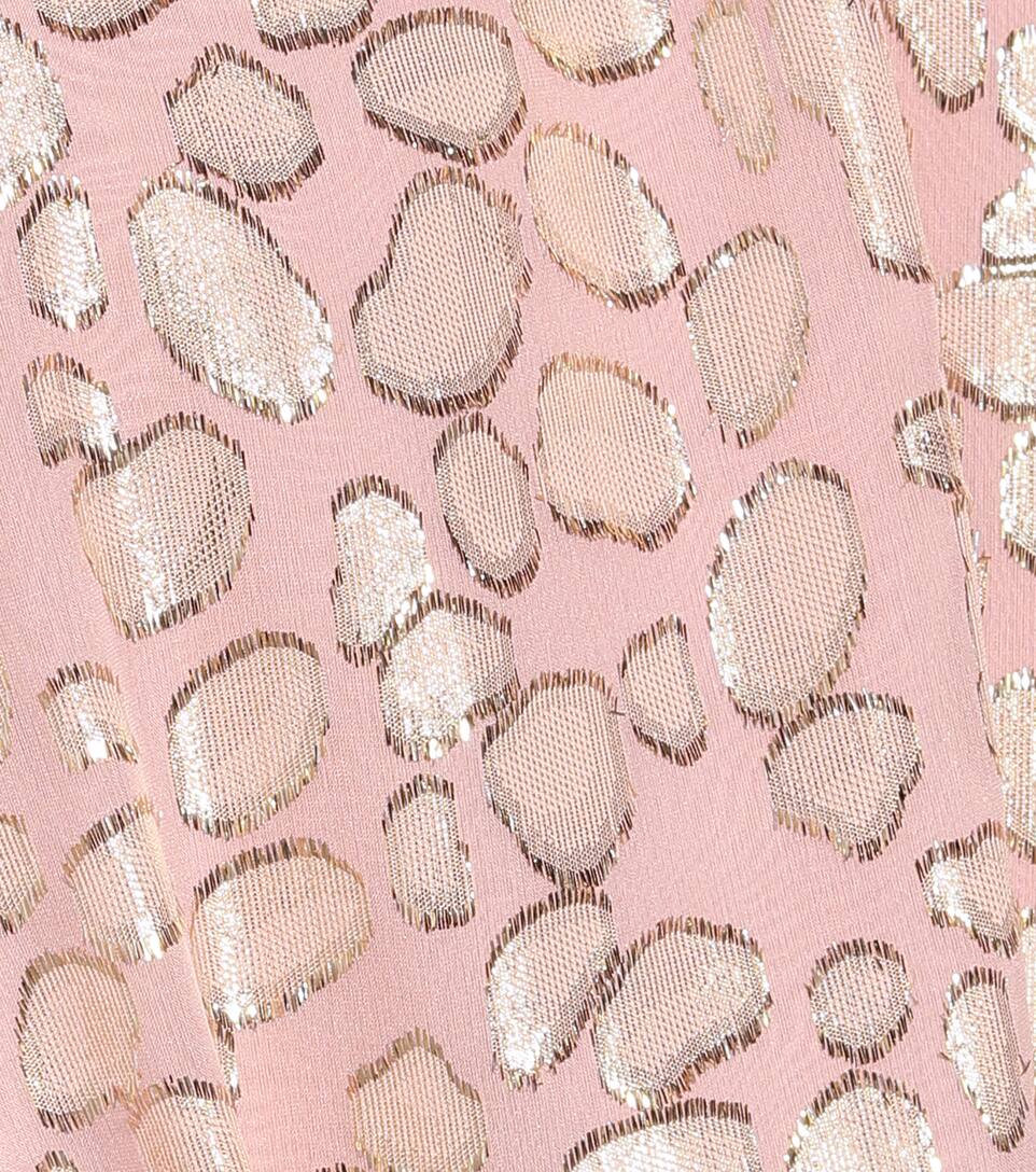 STELLA MCCARTNEY SILK-BLEND FIL COUPÉ MINIDRESS,P00439404