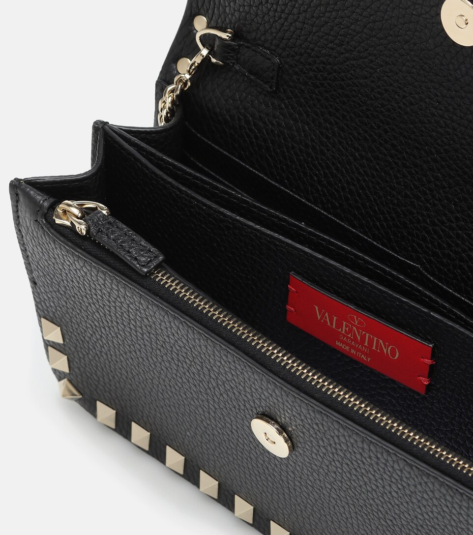 Valentino Garavani Rockstud leather clutch
