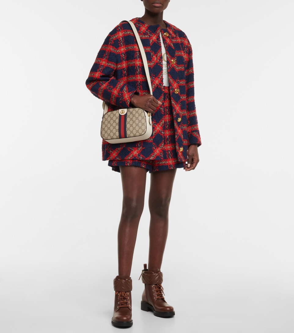 Gucci - Double G leather combat boots 