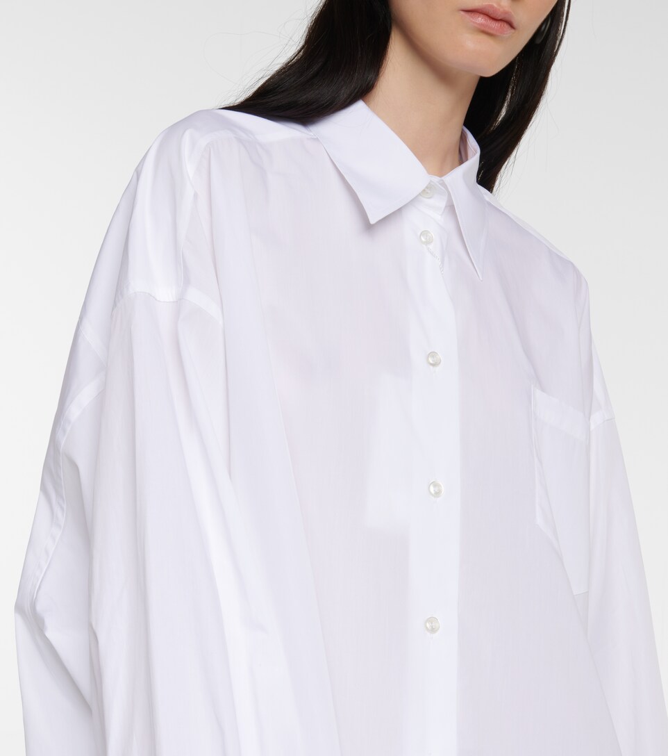 Cotton oversized shirt dress 