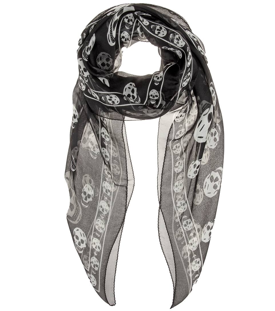 Alexander McQueen - Printed silk scarf