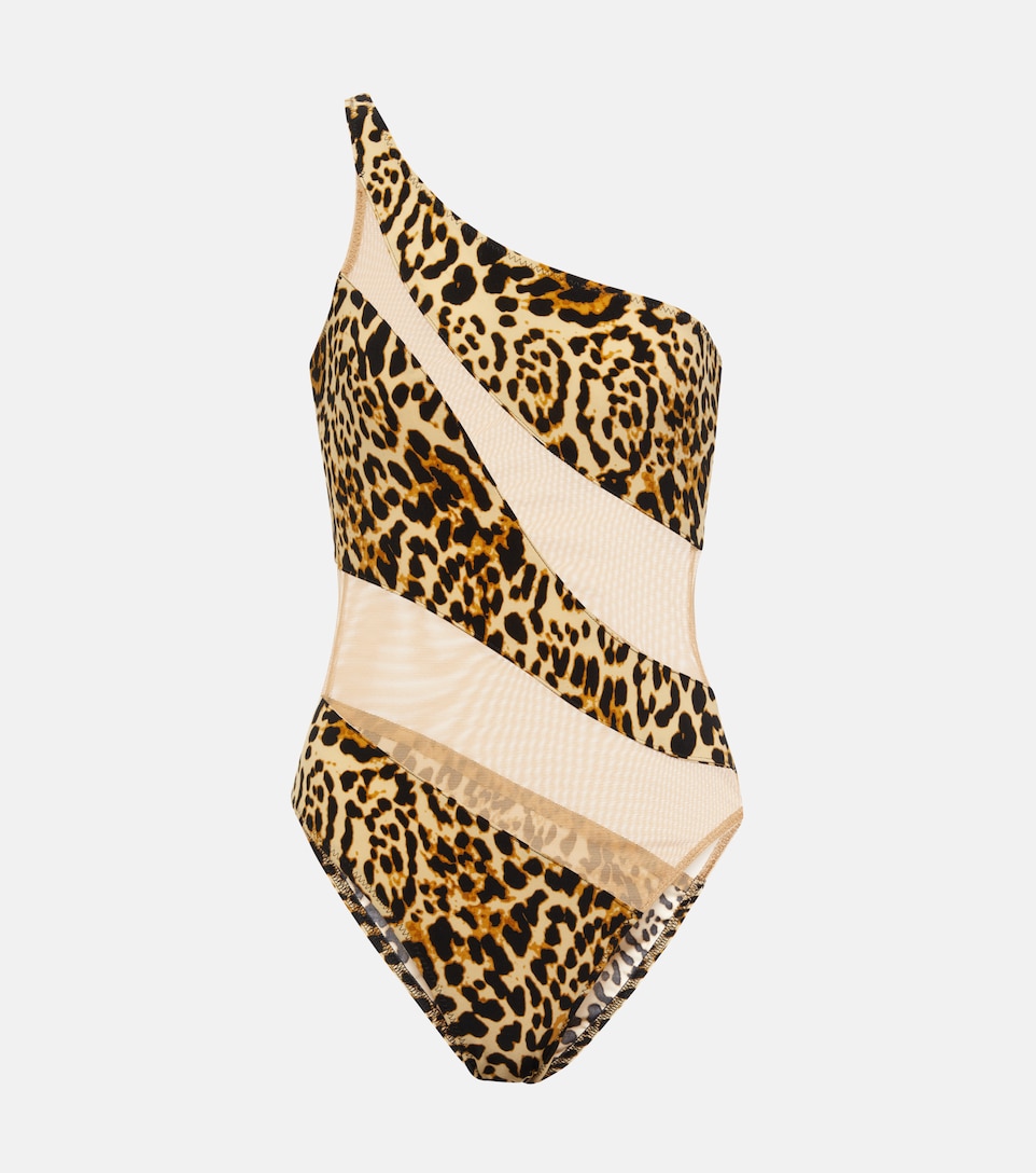 norma kamali leopard swimsuit