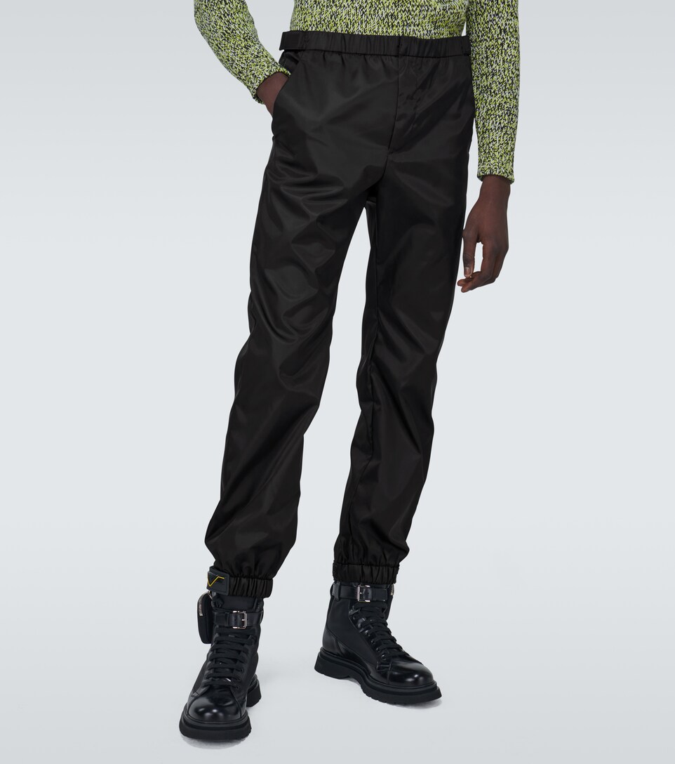 prada rubber cuff pants