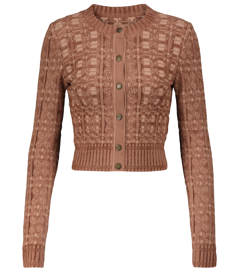 velvet knit cardigan