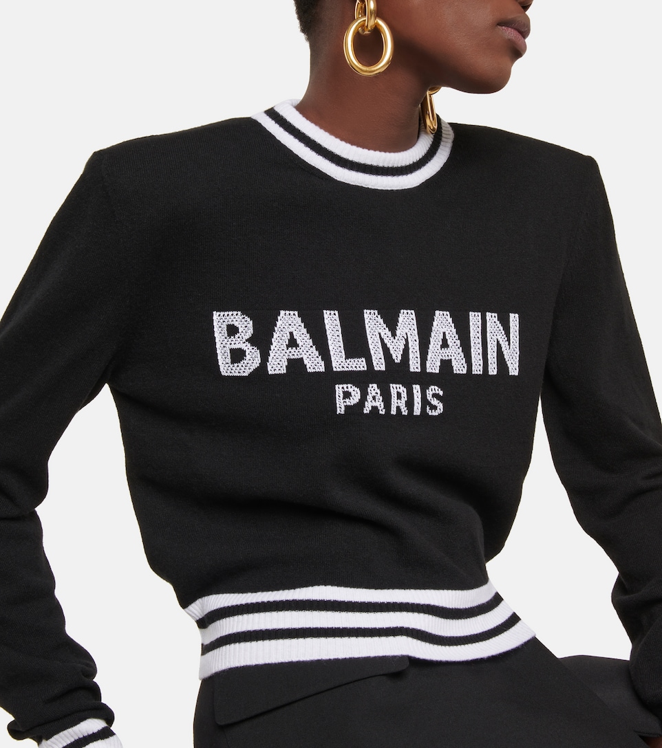 Logo wool-blend sweater | Mytheresa