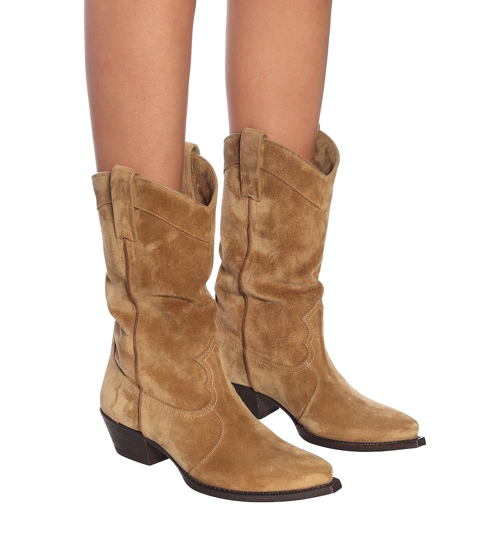 Saint Laurent Lukas Western Suede Boots Mytheresa Today i brought the saint laurent harness wyatts. lukas western suede boots