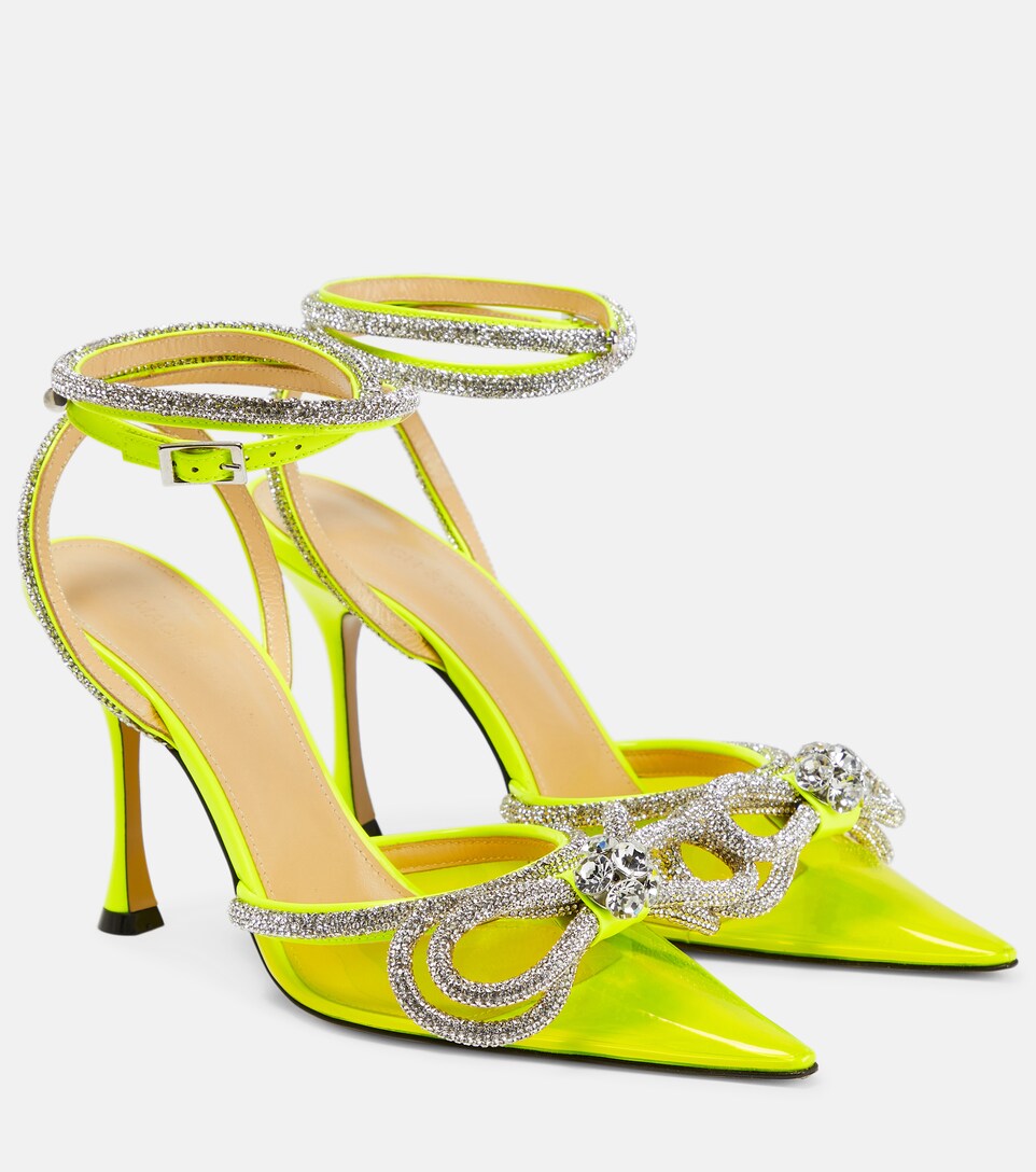 Mach u0026 Mach - Double Bow embellished PVC pumps | Mytheresa