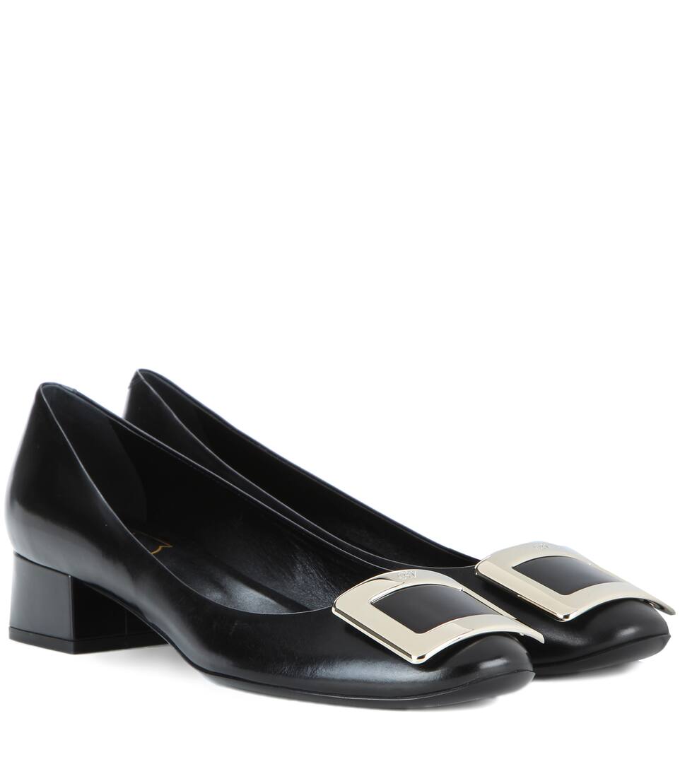En Escarpins Belle De Cuir Vivier Roger Nuit l3K1JuTFc5