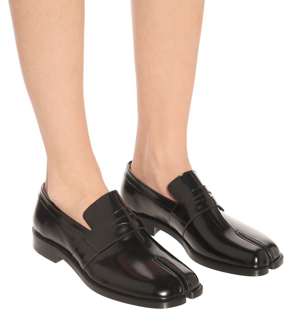 Tabi Patent-Leather Loafers - Maison 