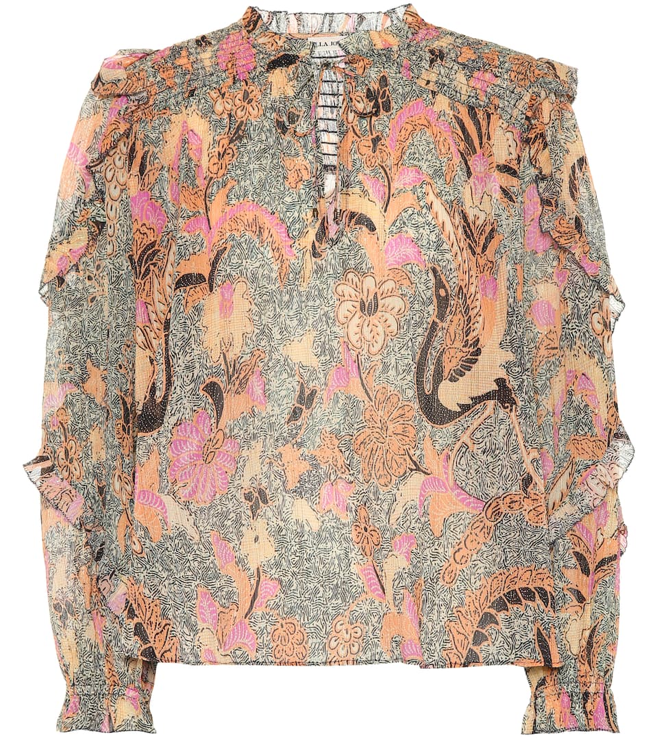 Et Blouse Johnson Imprimée En Soie Ulla Lara Coton lFu31JcKT