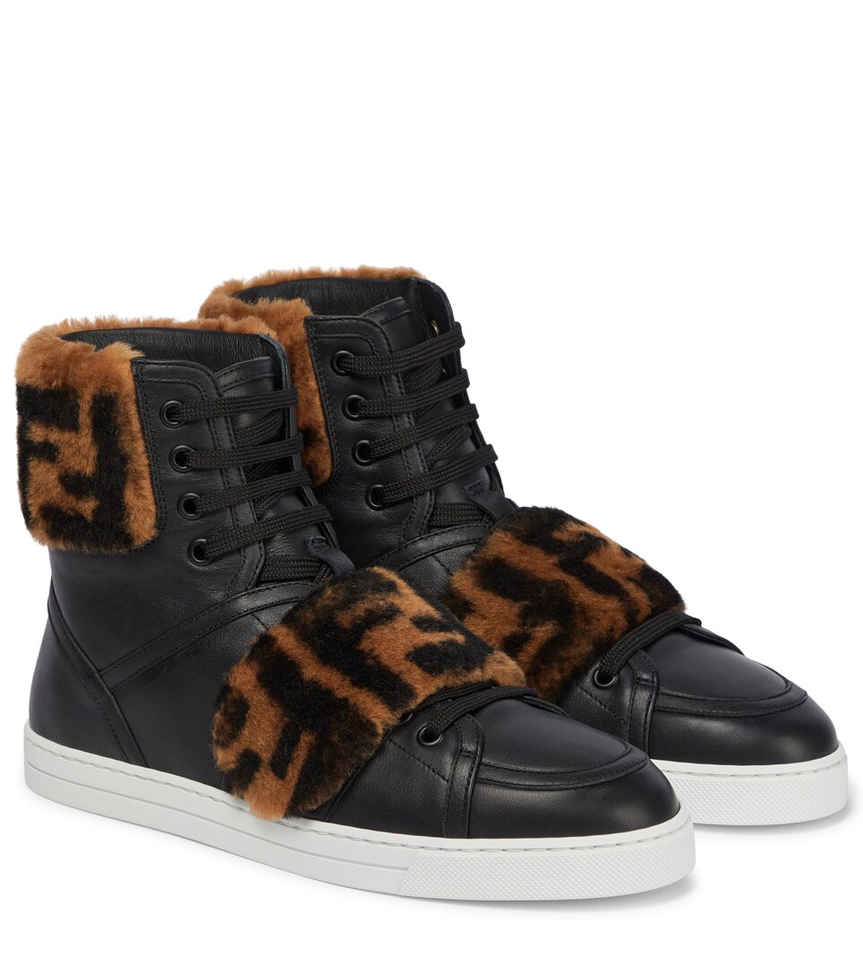 fendi flow suede sneaker