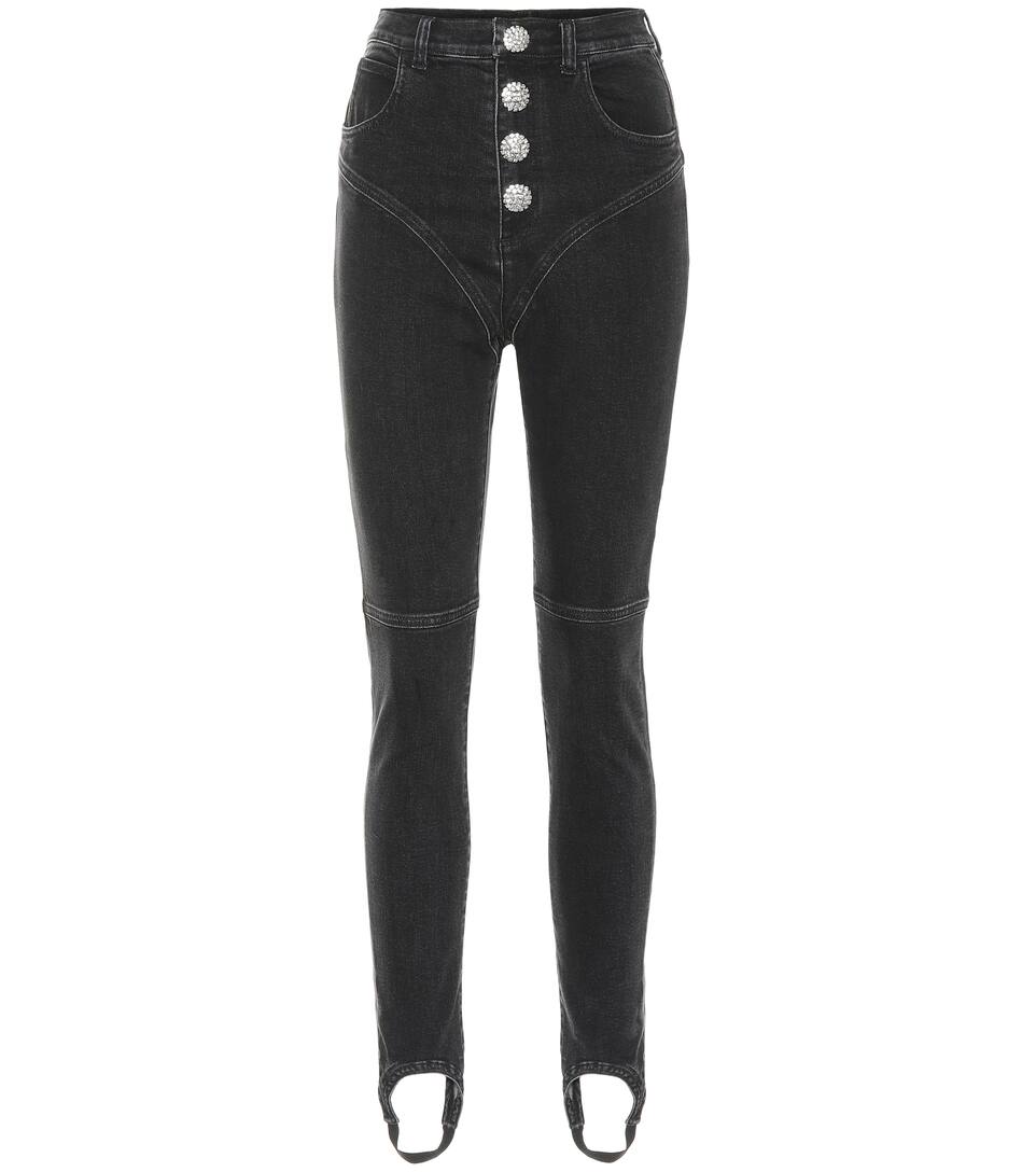 High-rise stirrup jeans - 