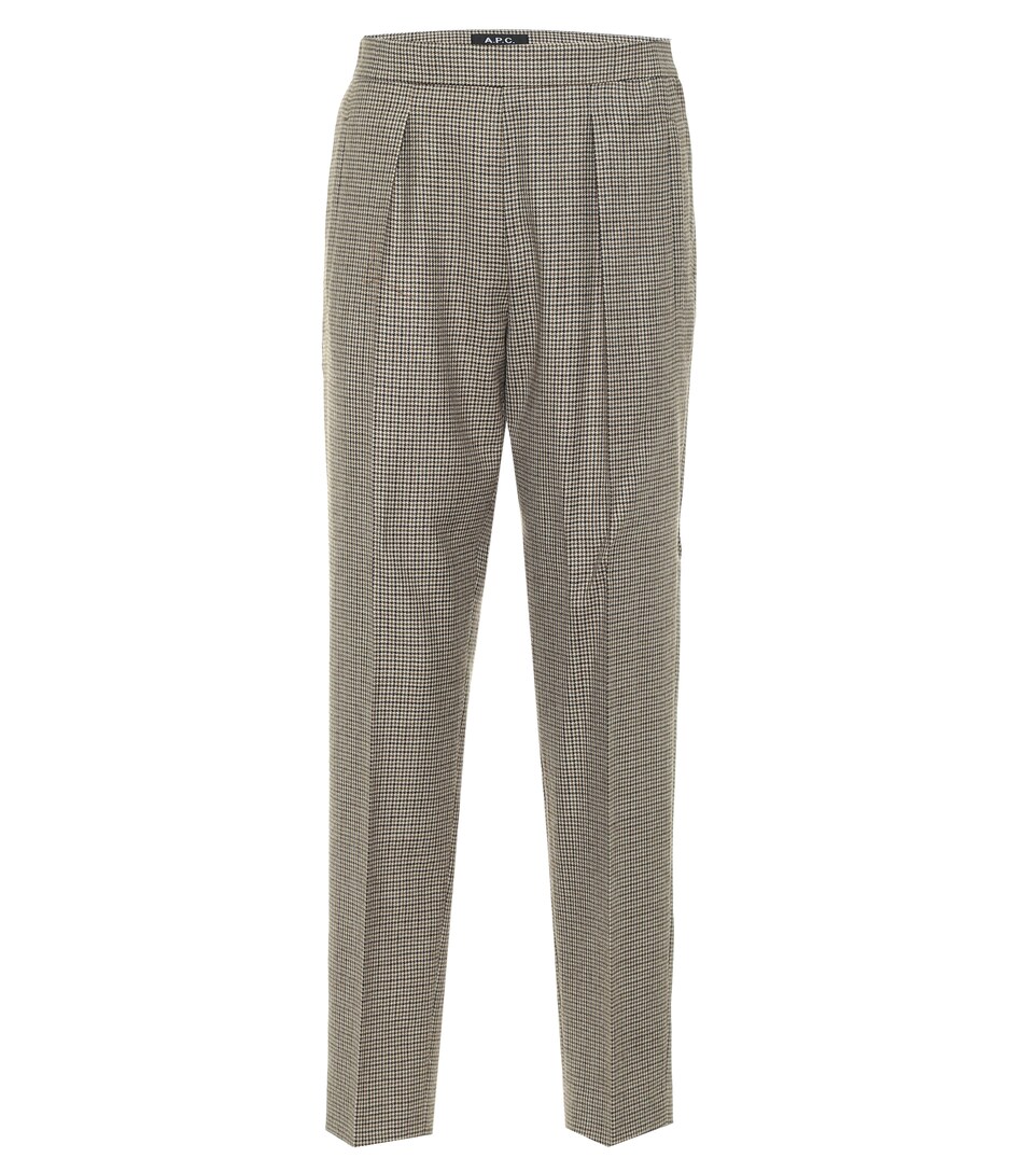 Helen houndstooth virgin wool pants 